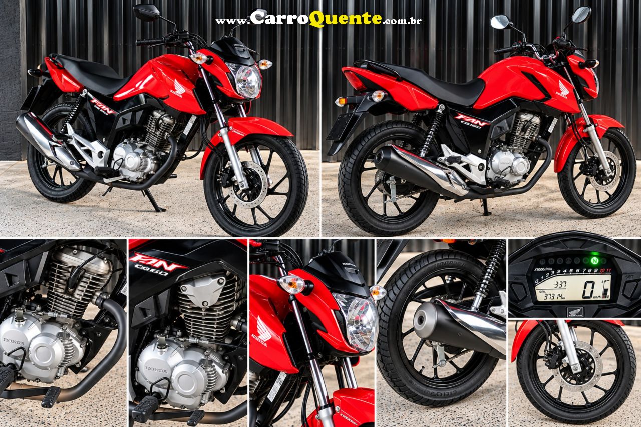 HONDA   CG 160 FAN   VERMELHO 2022 160 FLEX - Loja