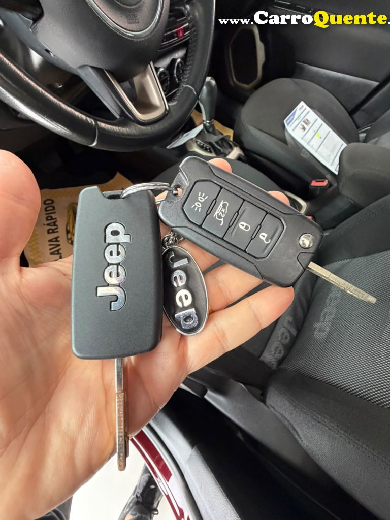 JEEP   RENEGADE LONGITUDE 1.8 4X2 FLEX 16V AUT.   VINHO 2017 1.8 FLEX - Loja