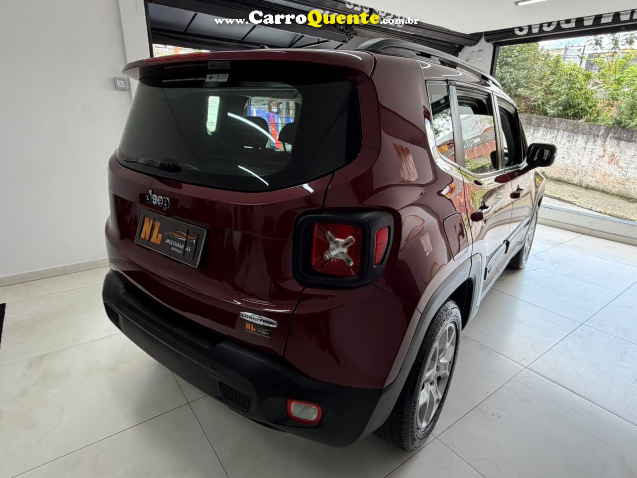 JEEP   RENEGADE LONGITUDE 1.8 4X2 FLEX 16V AUT.   VINHO 2017 1.8 FLEX - Loja