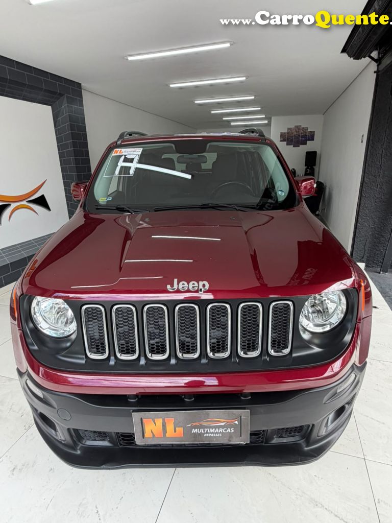 JEEP   RENEGADE LONGITUDE 1.8 4X2 FLEX 16V AUT.   VINHO 2017 1.8 FLEX - Loja