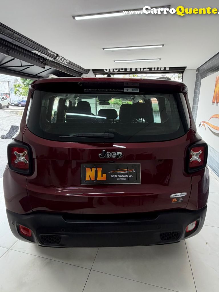 JEEP   RENEGADE LONGITUDE 1.8 4X2 FLEX 16V AUT.   VINHO 2017 1.8 FLEX - Loja