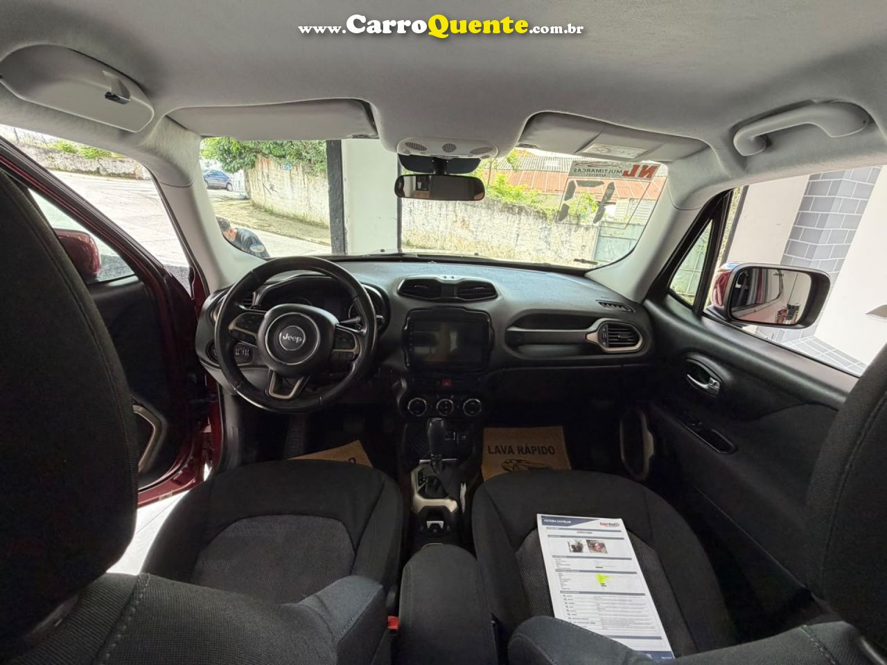 JEEP   RENEGADE LONGITUDE 1.8 4X2 FLEX 16V AUT.   VINHO 2017 1.8 FLEX - Loja