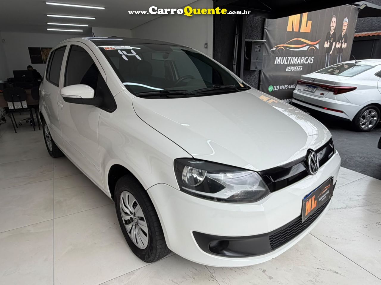 VOLKSWAGEN   FOX BLUEMOTION 1.0 MI TOTAL FLEX 12V 5P   BRANCO 2014 1.0 FLEX - Loja