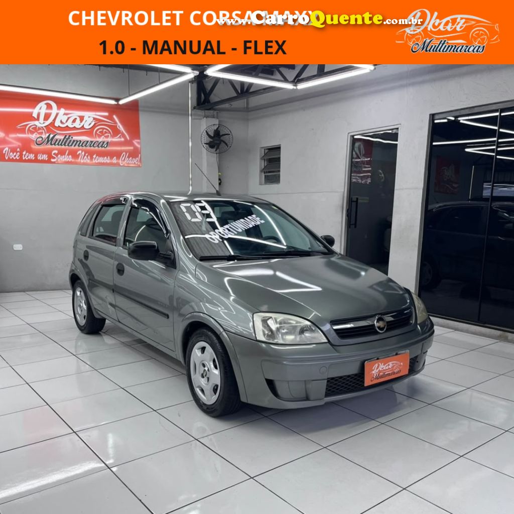 CHEVROLET   CORSA HATCH MAXX   CINZA 2009 1.0 FLEX - Loja