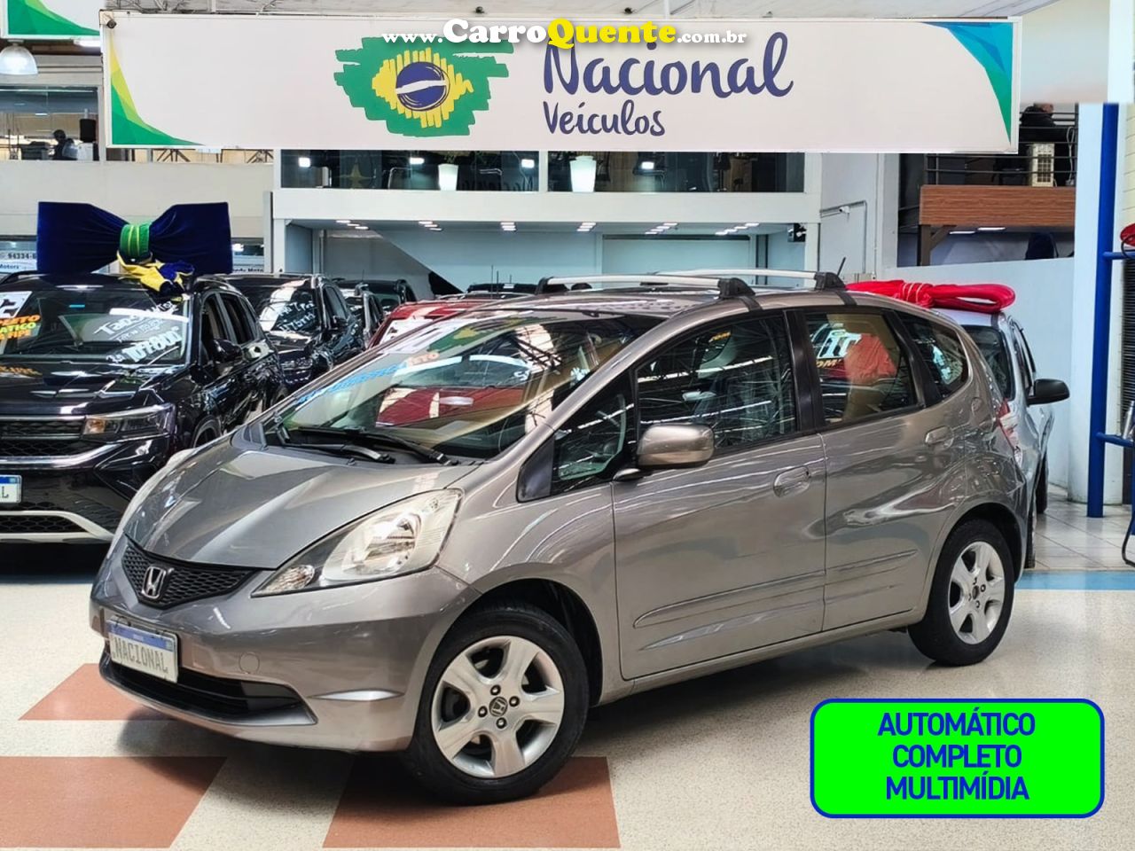 HONDA FIT 2010 1.4 LX AUTOMÁTICO COMPLETO + MULTIMÍDIA 2010 - Loja