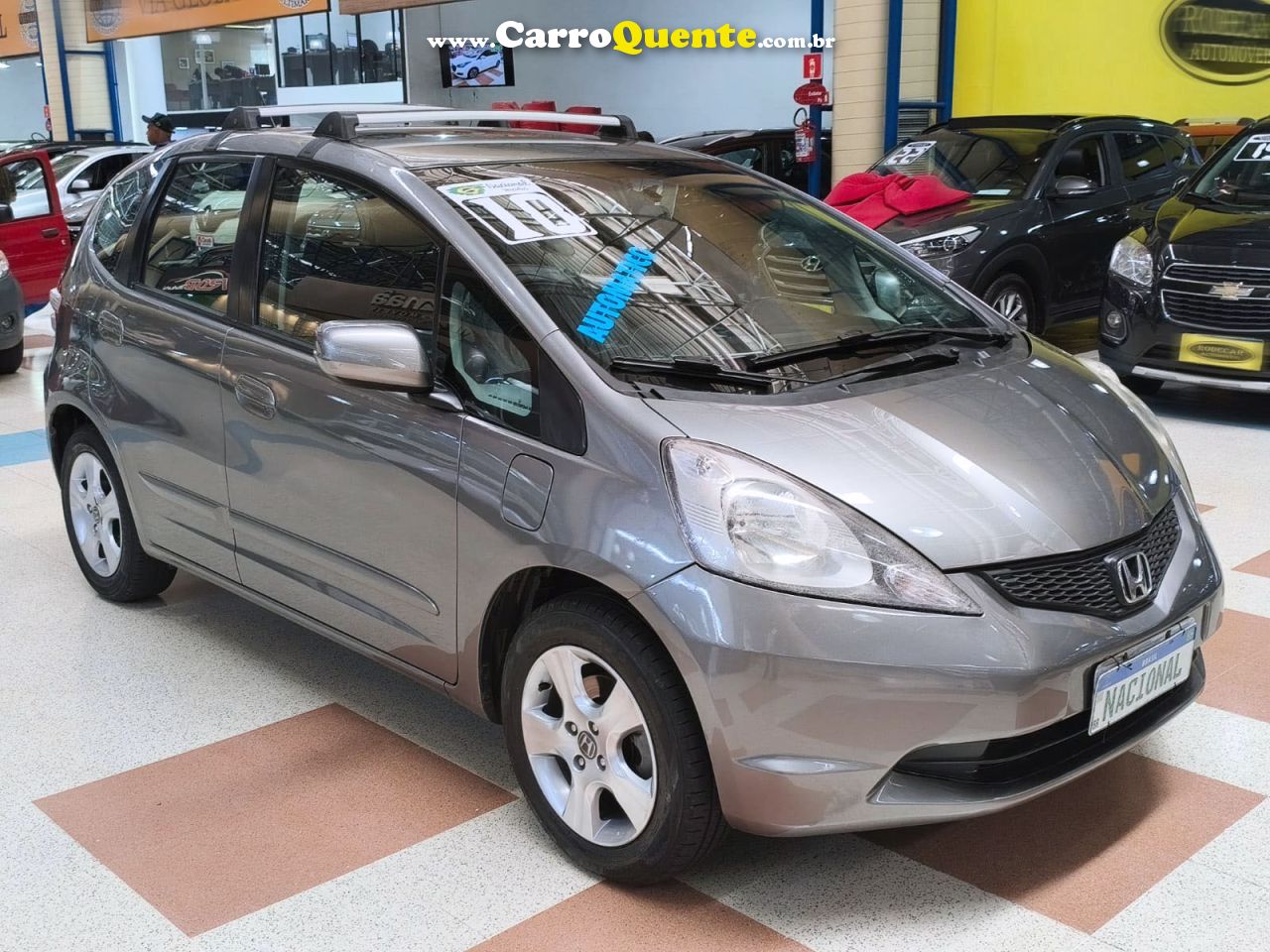 HONDA FIT 2010 1.4 LX AUTOMÁTICO COMPLETO + MULTIMÍDIA 2010 - Loja