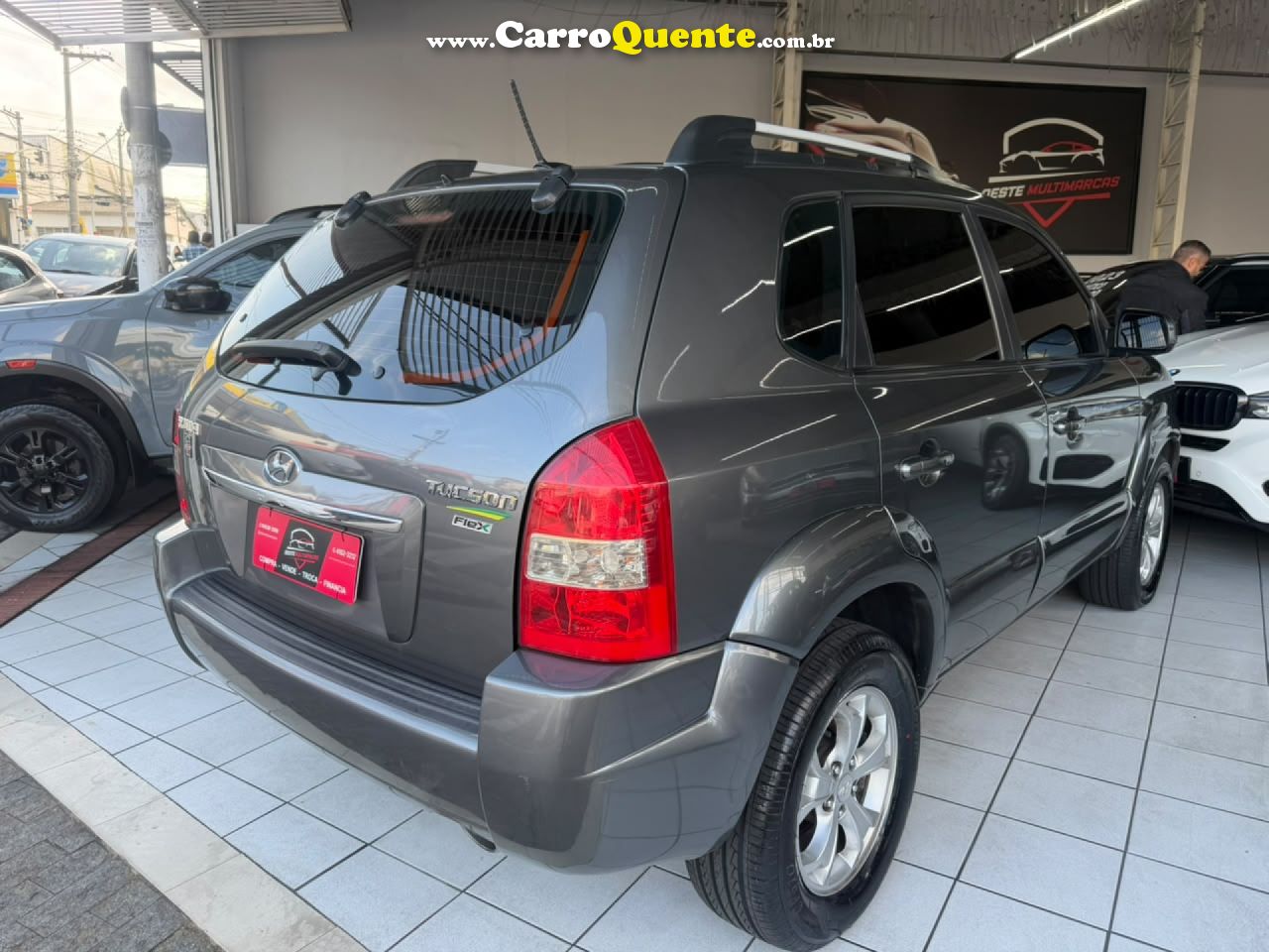 HYUNDAI   TUCSON 2.0 16V FLEX AUT.   CINZA 2015 2.0 FLEX - Loja