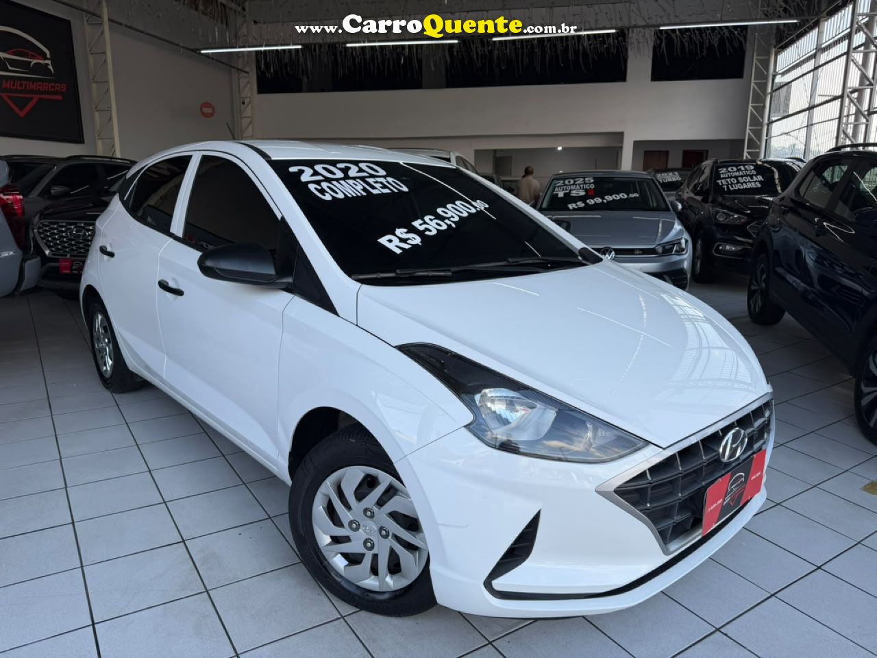 HYUNDAI   HB20 SENSE 1.0 FLEX 12V MEC.   BRANCO 2020 1.0 FLEX - Loja