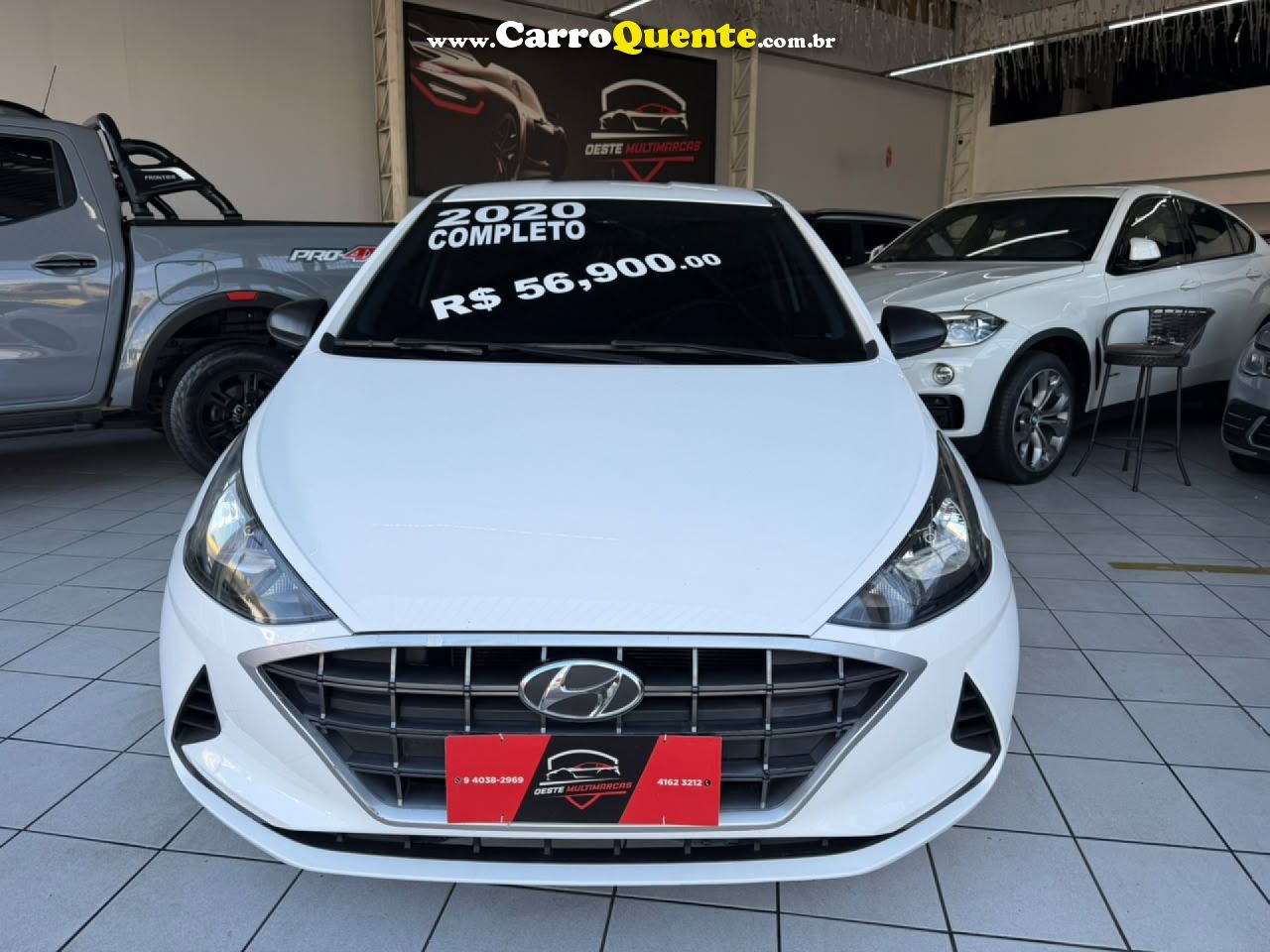 HYUNDAI   HB20 SENSE 1.0 FLEX 12V MEC.   BRANCO 2020 1.0 FLEX - Loja