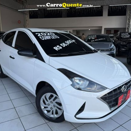 HYUNDAI   HB20 SENSE 1.0 FLEX 12V MEC.   BRANCO 2020 1.0 FLEX
