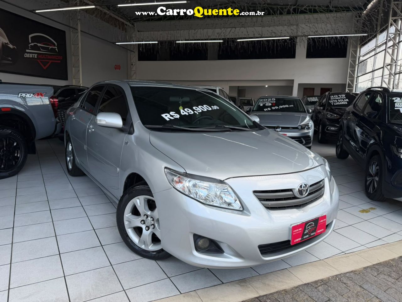 TOYOTA   COROLLA XEI 1.81.8 FLEX 16V AUT.   PRATA 2008 1.8 FLEX - Loja