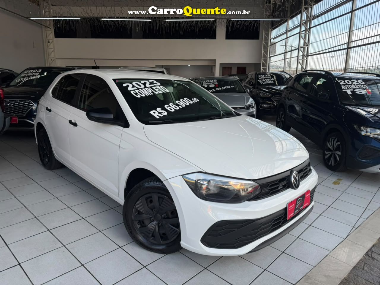 VOLKSWAGEN   POLO TRACK 1.0 FLEX 12V 5P   BRANCO 2023 1.0 FLEX - Loja