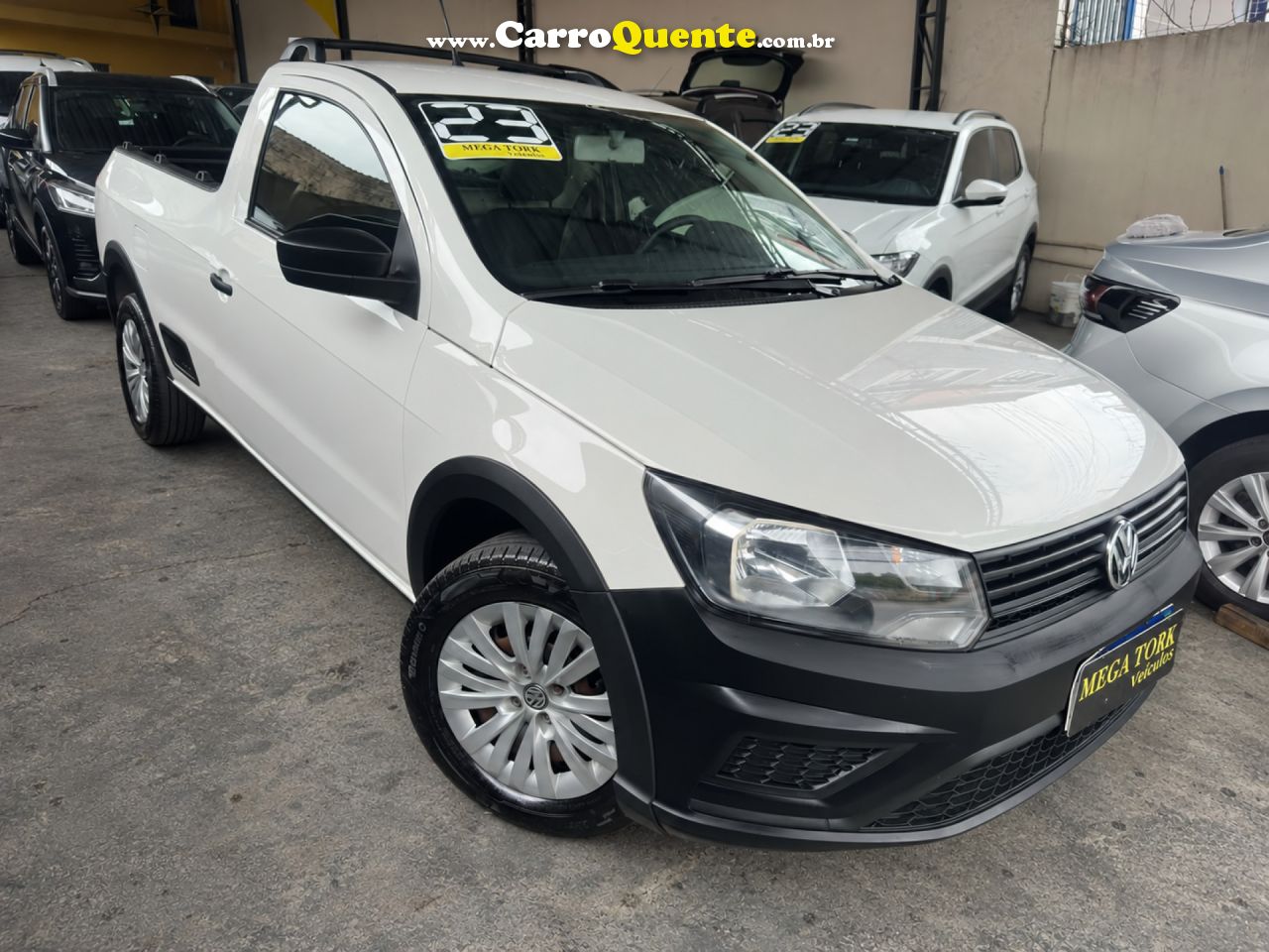 VOLKSWAGEN   SAVEIRO ROBUST 1.6 TOTAL FLEX 16V    BRANCO 2023 1.6 FLEX - Loja