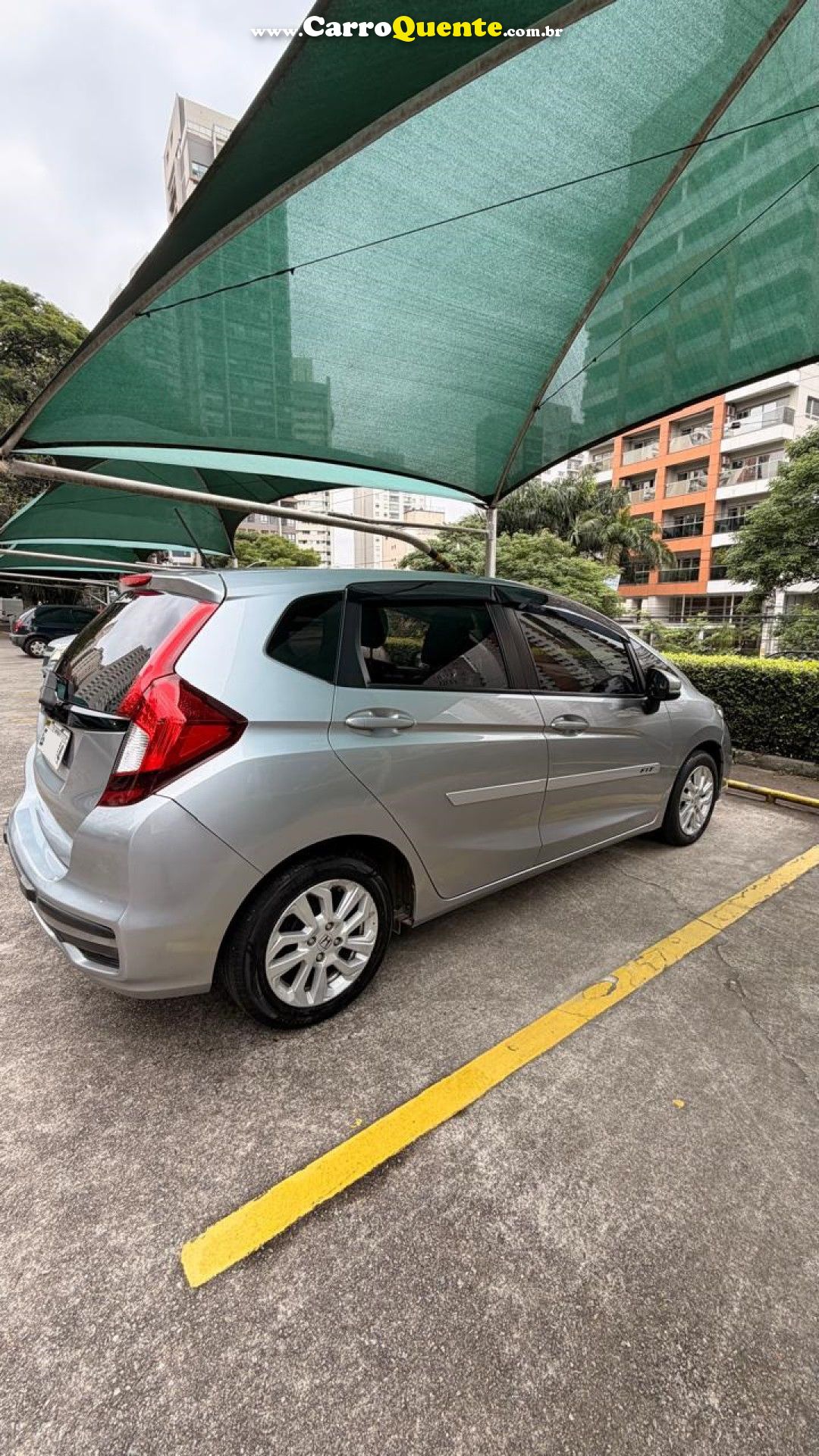HONDA   FIT PERSONAL 1.5 FLEXONE 16V 5P AUT.   PRATA 2018 1.5 FLEX - Loja