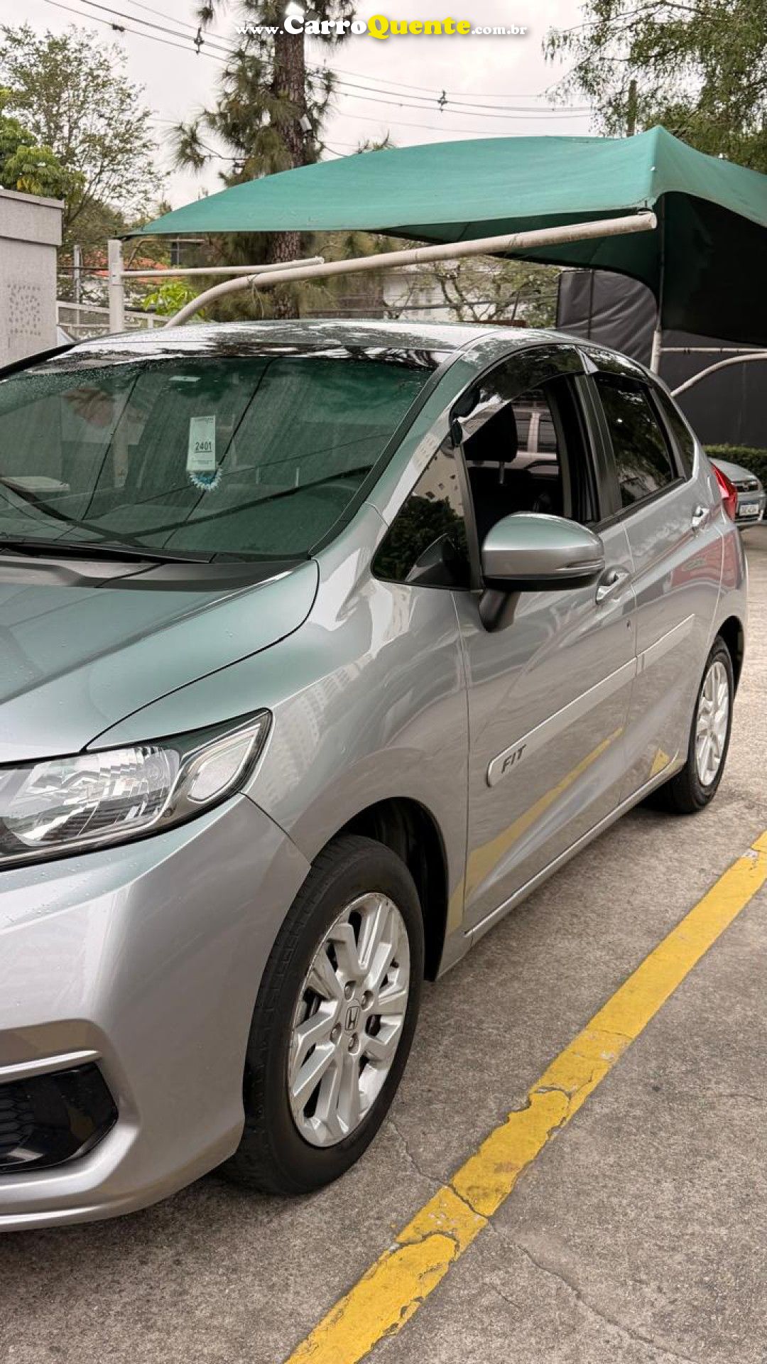HONDA   FIT PERSONAL 1.5 FLEXONE 16V 5P AUT.   PRATA 2018 1.5 FLEX - Loja