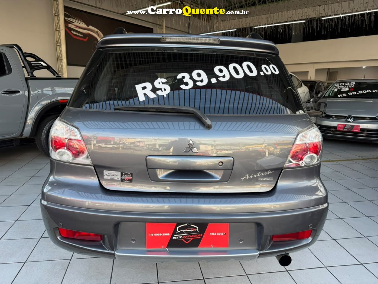 MITSUBISHI   AIRTREK 2.4 16V 163CV 136CV 4X4 5P AUT.   CINZA 2008 2.4 GASOLINA - Loja