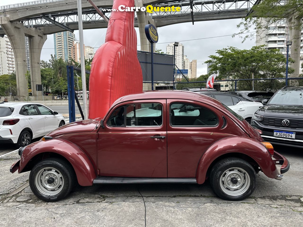 VOLKSWAGEN   FUSCA   VERMELHO 1994 1600 ÁLCOOL - Loja