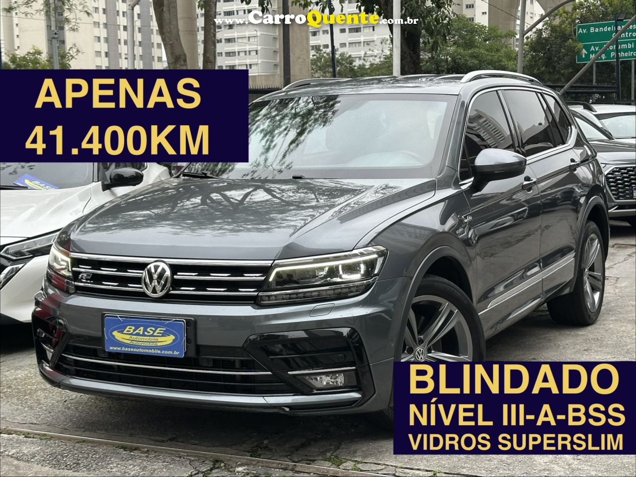 VOLKSWAGEN   TIGUAN ALLSPAC R-LINE 350 TSI 2.0 4X4   CINZA 2019 2.0 T GASOLINA - Loja