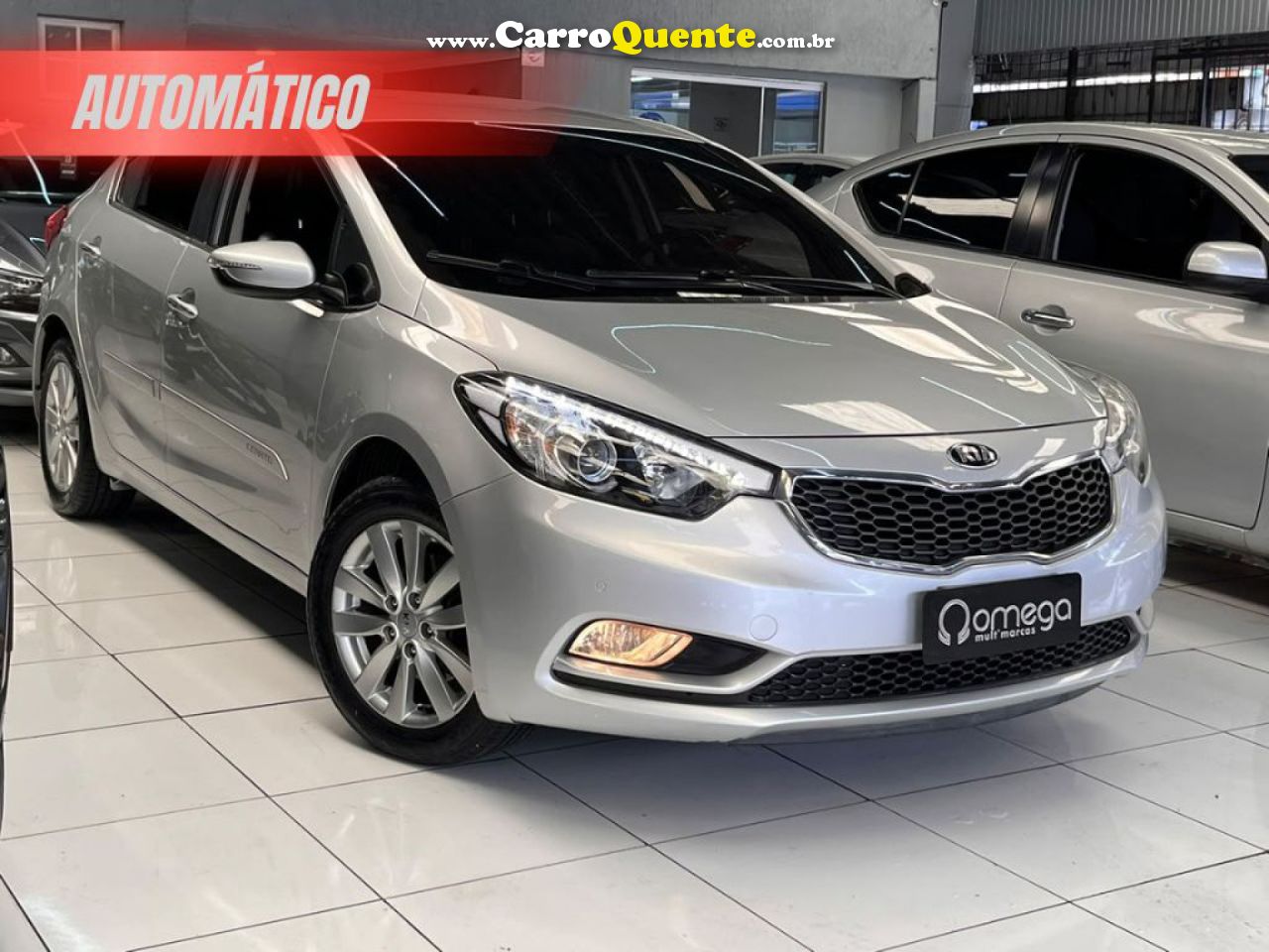 KIA   CERATO 1.6 16V  FLEX  AUT.   PRATA 2016 1.6 FLEX - Loja
