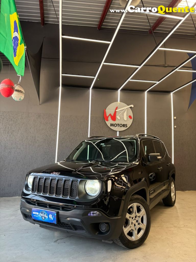 JEEP   RENEGADE SPORT 1.8 4X2 FLEX 16V AUT.   PRETO 2019 1.8 FLEX - Loja