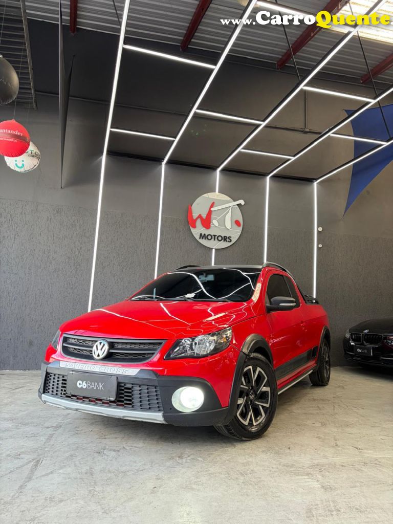 VOLKSWAGEN   SAVEIRO CROSS 1.6 MI TOTAL FLEX 8V CE   VERMELHO 2011 1.6 FLEX - Loja