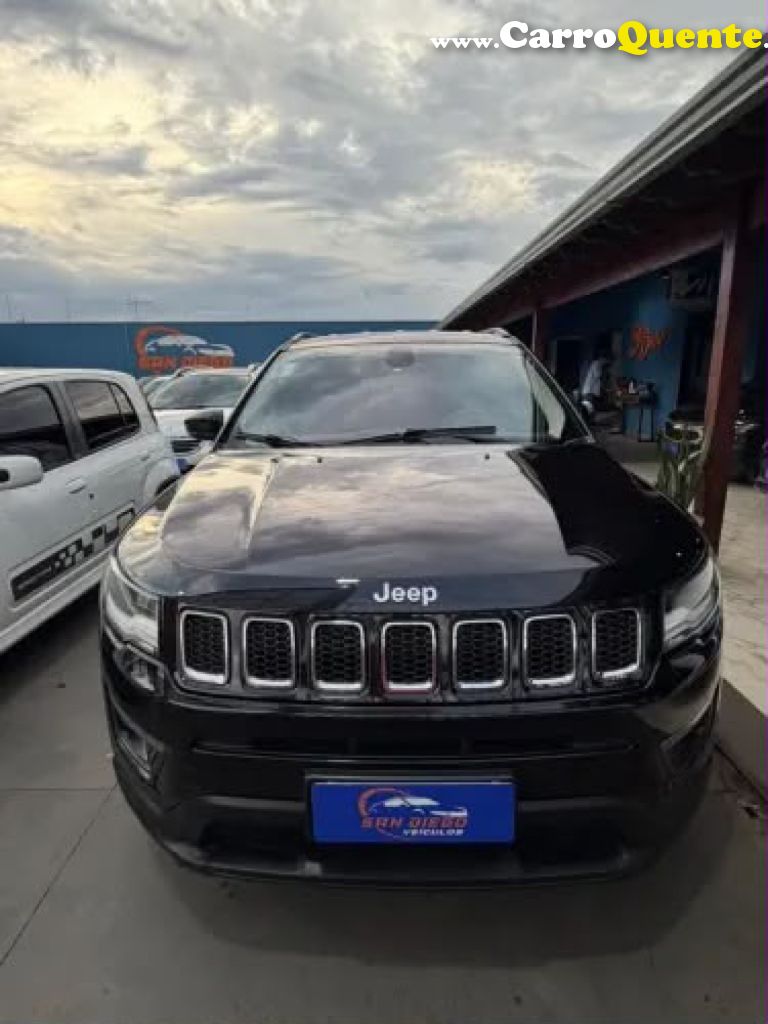 JEEP   COMPASS LONGITUDE 2.0 4X2 FLEX 16V AUT.   PRETO 2018 2.0 FLEX - Loja