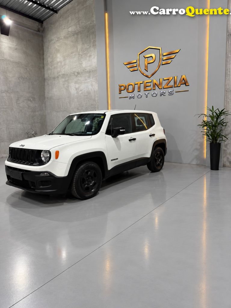 JEEP   RENEGADE LONGITUDE 1.8 4X2 FLEX 16V AUT.   BRANCO 2018 1.8 FLEX - Loja