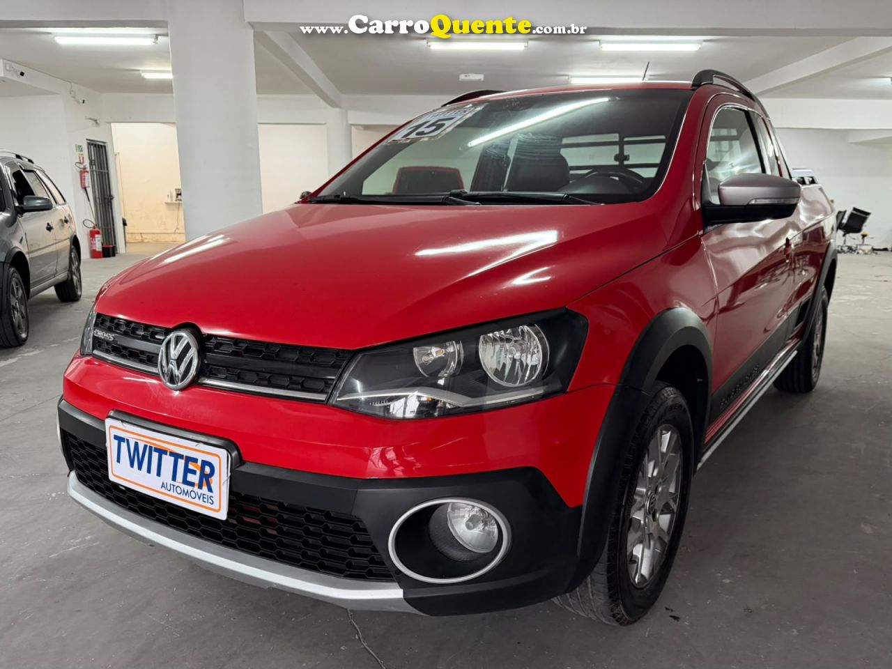 VOLKSWAGEN   SAVEIRO CROSS 1.6 T. FLEX 16V CE   VERMELHO 2015 1.6 FLEX - Loja