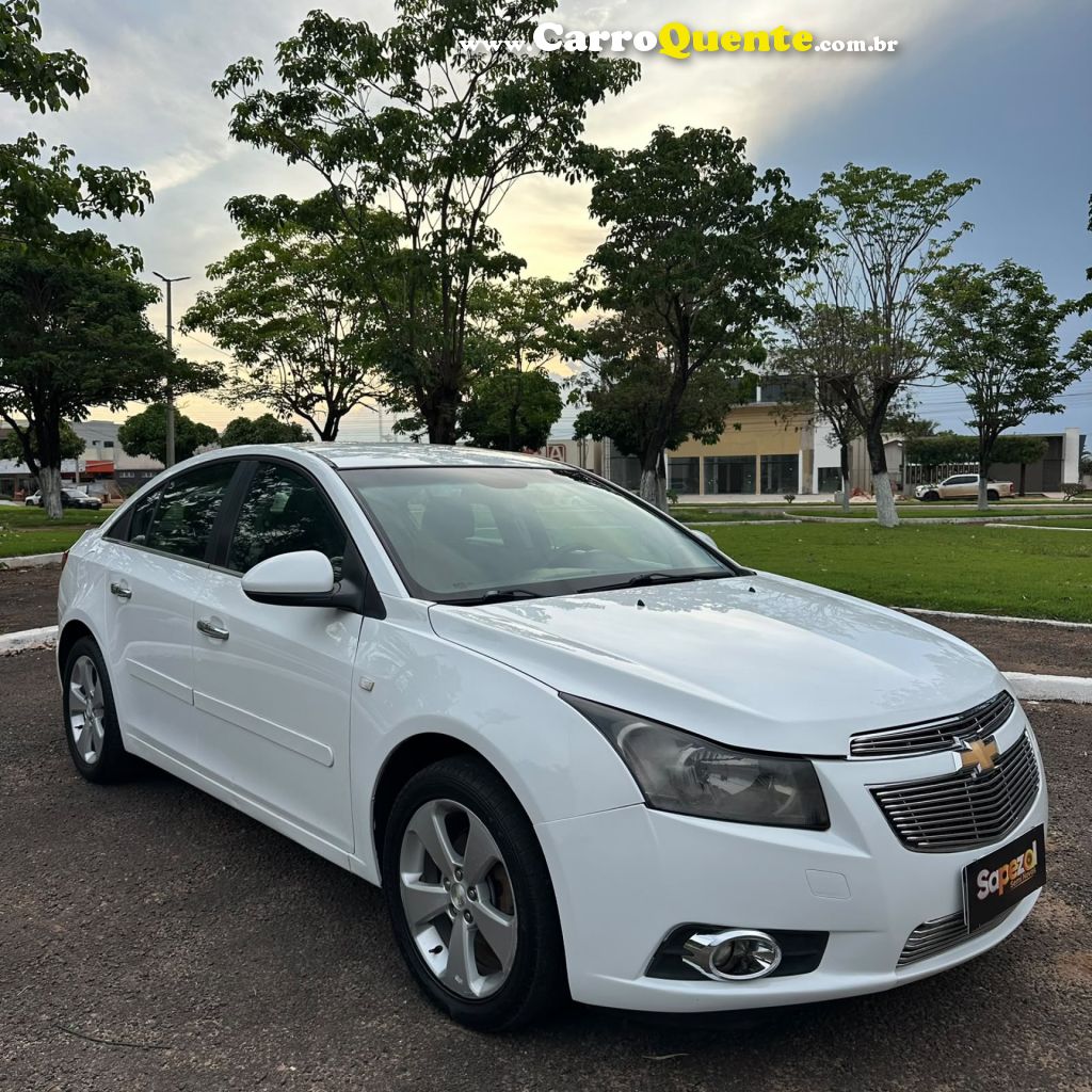 CHEVROLET   CRUZE LT 1.8 16V FLEXPOWER 4P AUT.   BRANCO 2014 1.8 FLEX - Loja
