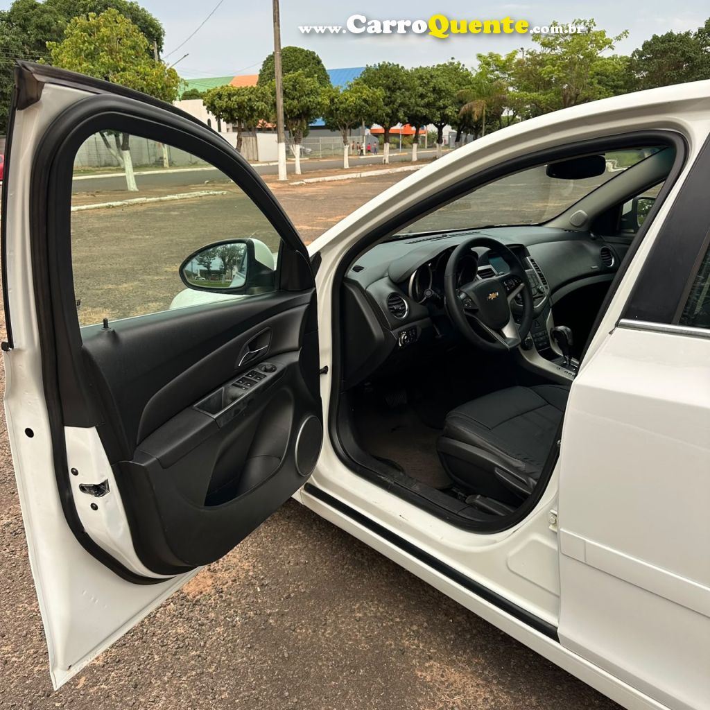 CHEVROLET   CRUZE LT 1.8 16V FLEXPOWER 4P AUT.   BRANCO 2014 1.8 FLEX - Loja