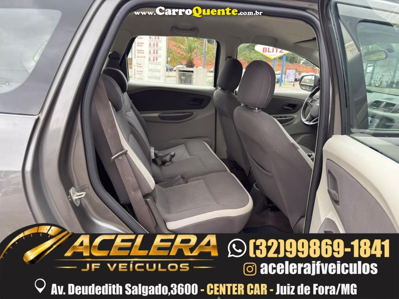 CHEVROLET   SPIN LT 1.8 8V ECONO.FLEX 5P AUT.   CINZA 2014 1.8 FLEX - Loja