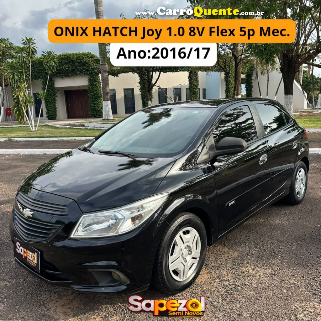 CHEVROLET   ONIX HATCH JOY 1.0 8V FLEX 5P MEC.   PRETO 2017 1.0 FLEX - Loja