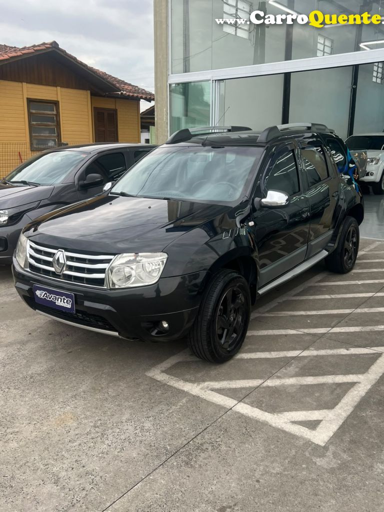 RENAULT   DUSTER TECHROAD 1.6 HI-FLEX 16V MEC.   PRETO 2013 1.6 GASOLINA - Loja
