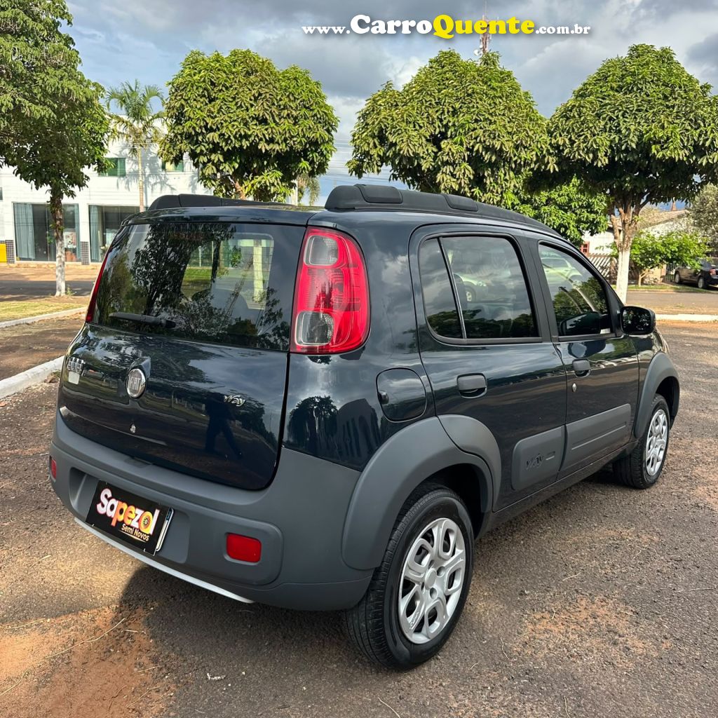 FIAT   UNO WAY CELEB. 1.0 EVO FIRE FLEX 8V 5P   AZUL 2013 1.0 FLEX - Loja