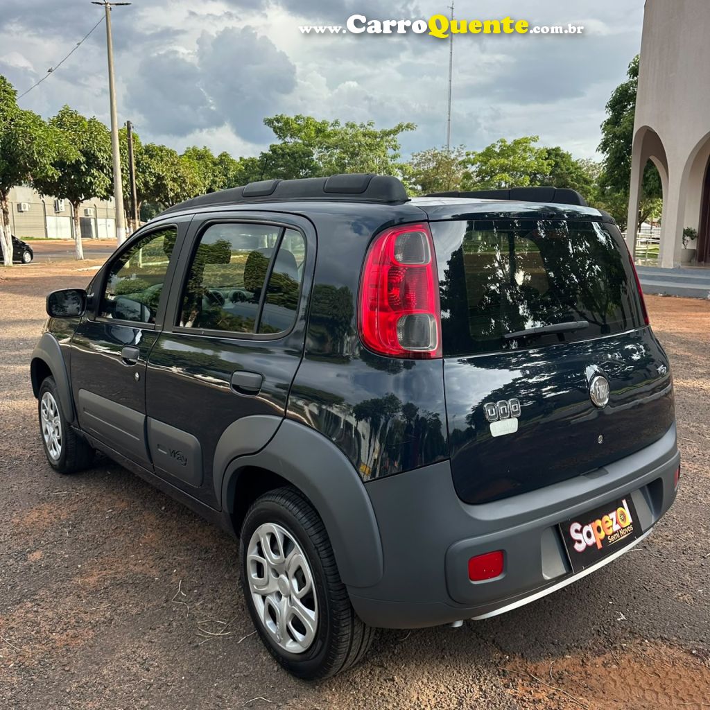 FIAT   UNO WAY CELEB. 1.0 EVO FIRE FLEX 8V 5P   AZUL 2013 1.0 FLEX - Loja