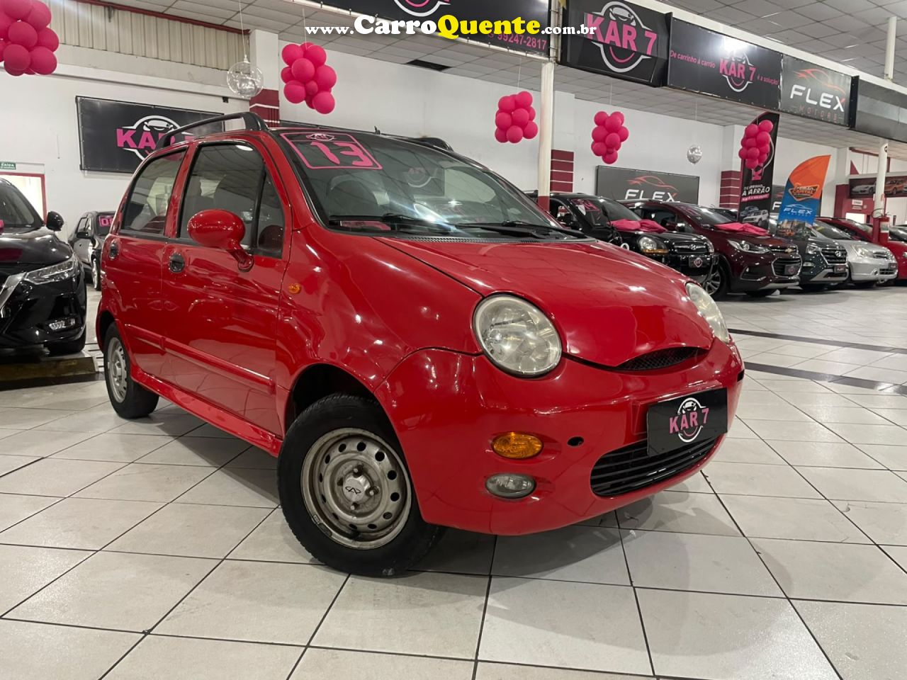 CHERY   QQ 1.11.0 12V 69CV 5P   VERMELHO 2013 1.0 GASOLINA - Loja